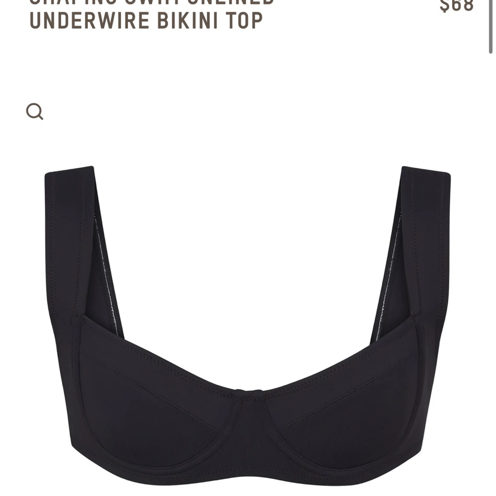 Skims shaping swim unlined underwire bikini top